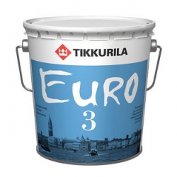 Краска для стен и потолков Tikkurila Evro 3, 2,7 л.