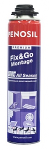 Penosil Premium Fix&GO Montag, однокомпонентный клей для пенополистирола, утеплителя, 750мл.
