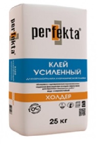 Армированный клей для керамогранита Perfekta ХОЛДЕР. мешок 25кг